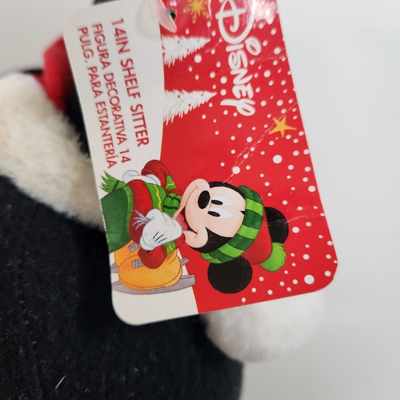 14" Minnie and Mickey Mouse Plush Christmas Winter Shelf Sitters NWT - Picture 3 of 12